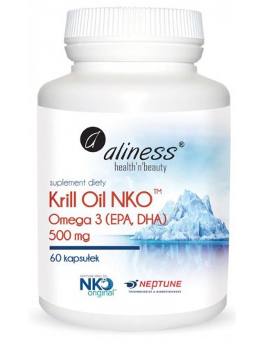 Krill Oil NKO Omega 3 z Astaksantyną,...