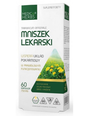 Mniszek Lekarski 60 kaps.