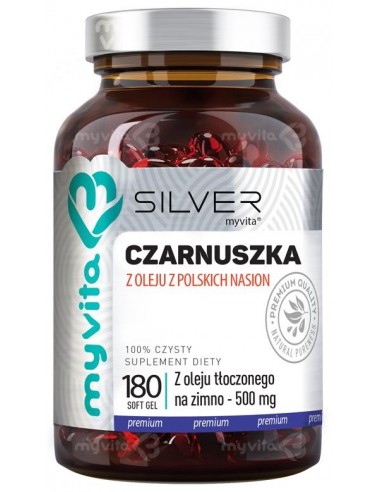 Silver Czarnuszka z oleju z polskich nasion 180 kap.