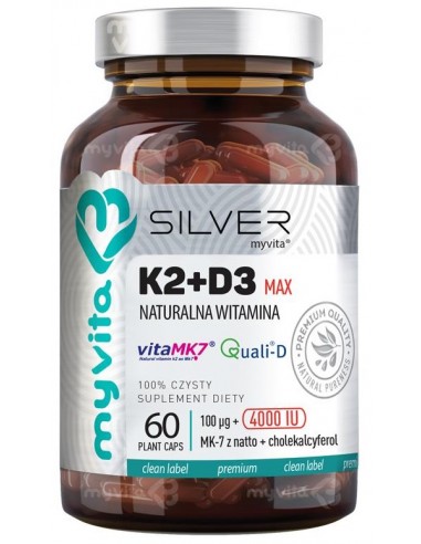 Silver Naturalna Witamina K2 + D3 MAX...