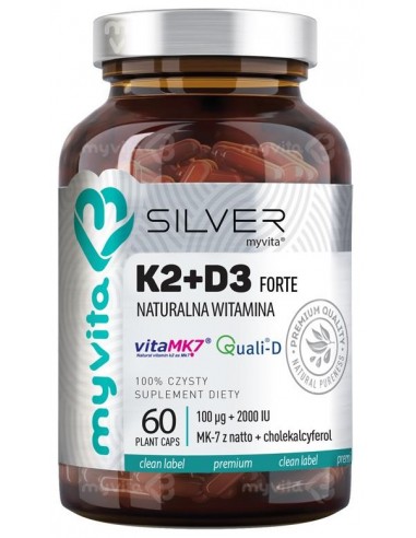 Silver Naturalna Witamina K2 + D3...