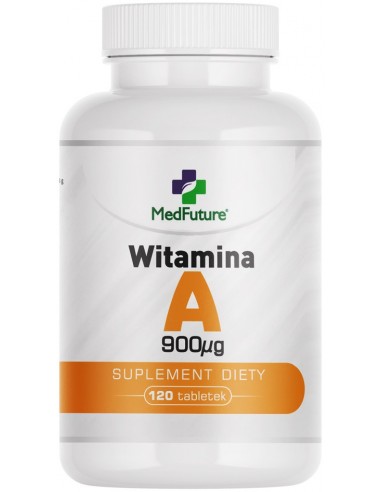 Witamina A (octan retinylu) - 900 µg - 120 tabletek
