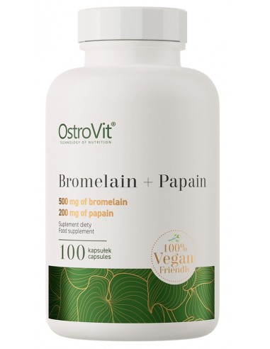 Bromelaina + Papaina 100 kap.