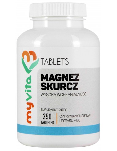 Magnez skurcz (magnez + potas + B6) 250 tab.