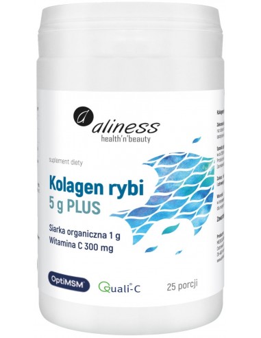 Kolagen Rybi 5g PLUS Siarka OptiMSM, Witamina C 157,5g