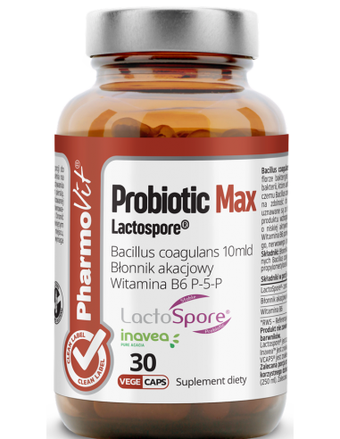 Probiotic Max Lactospore® 30 kap Vege.