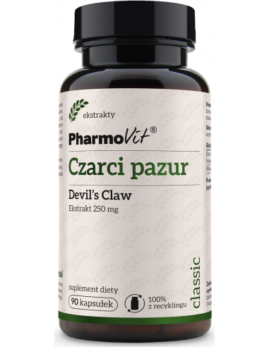 Czarci pazur Devil`s Claw 250 mg 90 kap.