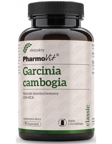 Garcinia cambogia Ekstrakt standaryzowany 60% HCA 90 kap.
