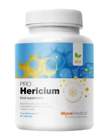 Hericium PRO - 30% beta 1,3/1,6 D glukanów - 90 kaps Lion's Mane
